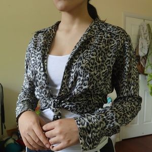 Ann Taylor Animal Print Blouse